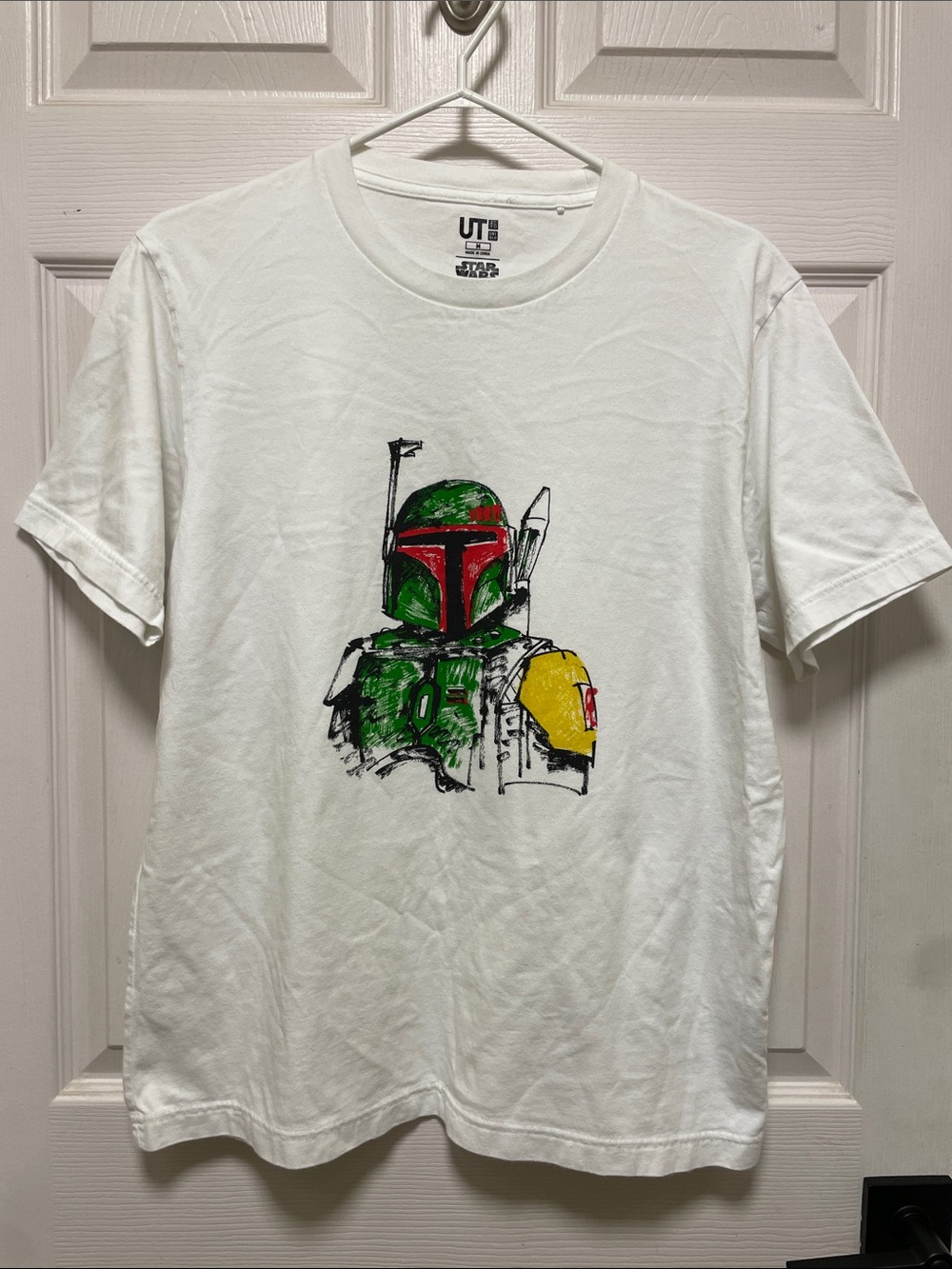 Uniglo | UT × StarWars | Boba Fett | Graphic T-Shirt | White | Medium | NWOT